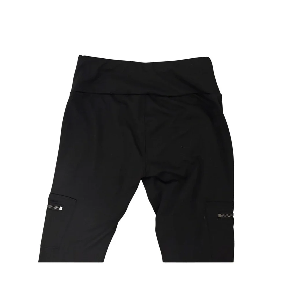 Justice‎ Active Girls Black Zip-Pocket Leggings